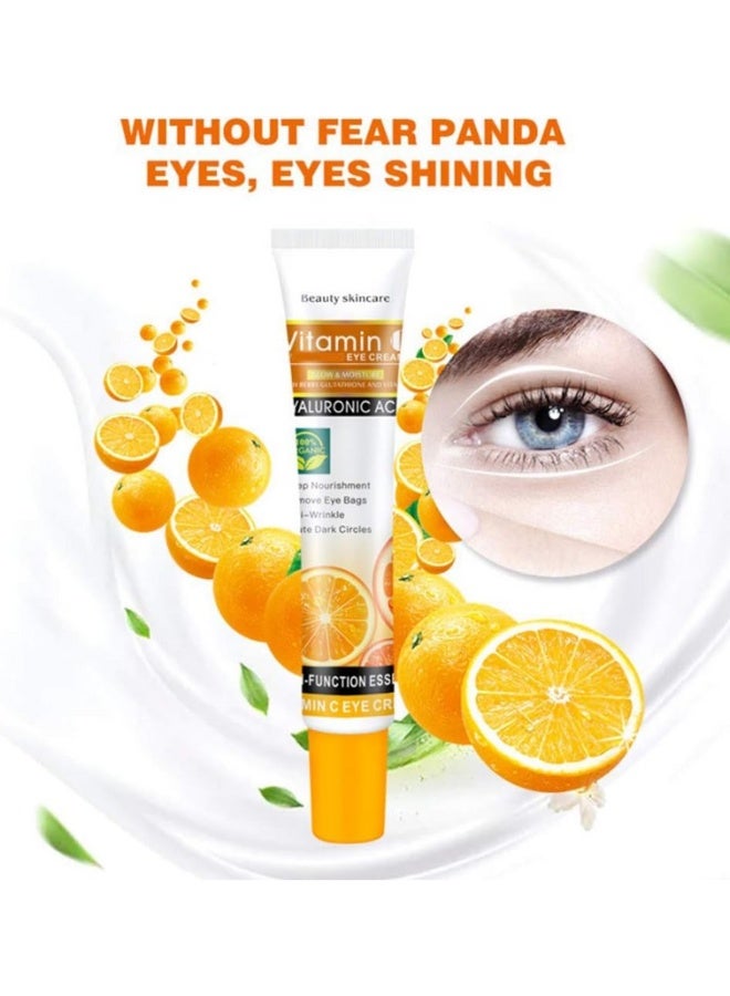 Disaar Vitamin C Eye Whitening Cream 25ml – Brightens Dark Circles, Reduces Puffiness, Fights Fine Lines & Wrinkles, Deep Hydration & Nourishment, Firms & Improves Skin Elasticity Around the Eyes, Suitable for All Skin Types - Image 4