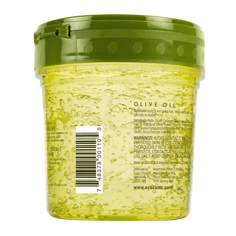 Eco Style Olive Oil Professional Styling Hair Gel, 16 oz (Pack of 3) - Image 3