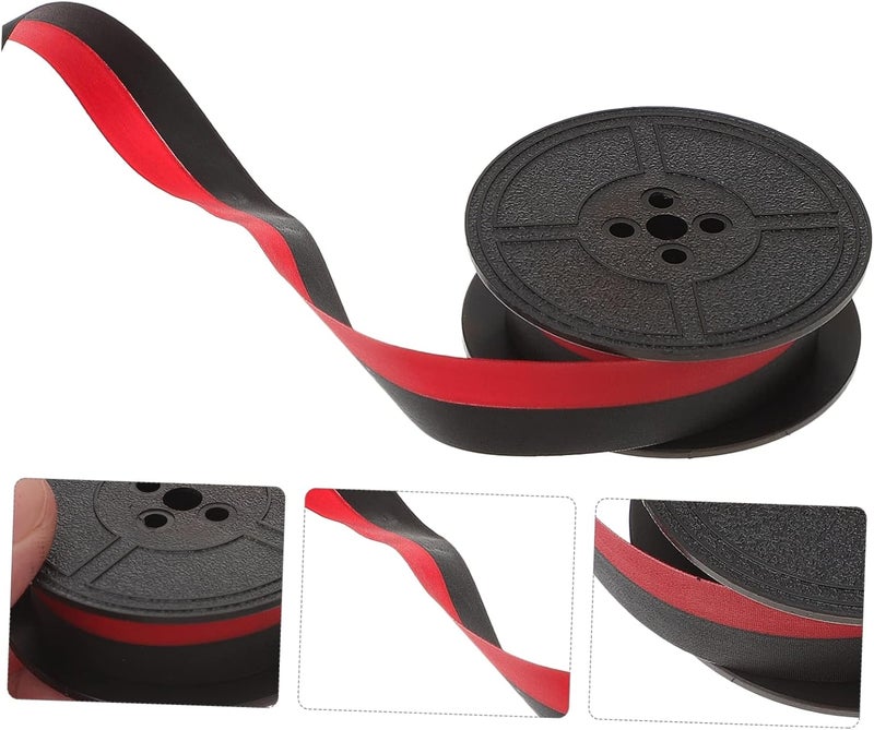 NUOBESTY Typewriter Ribbon Black and Red Spool Ink for Typewriter Compatible Material Strong Ink Absorption Writing - Image 2