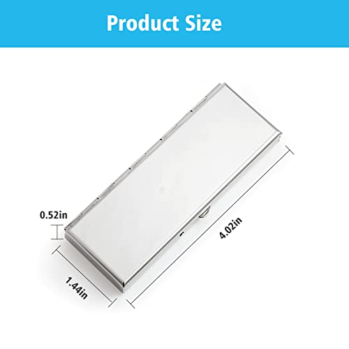 Goshentech 7 Day Pretty Mini Metal Pill Organizer Pill Box Built-in Makeup Mirror with Spring Open Design and 7 Compartment to Hold Vitamins Cod Liver Oil Supplements and Medication (Silver) - Image 5