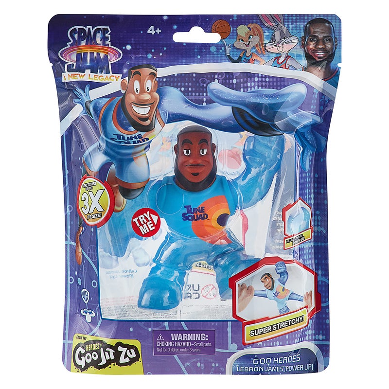 Space Jam ألعاب ميوس أبطال جوت زو - مساحة جام: إرث جديد - شخصية عمل قابلة للتمدد بطول 5 بوصات مملوءة بالهلام - ليبرون جيمس (قوة إضافية) - Image 2