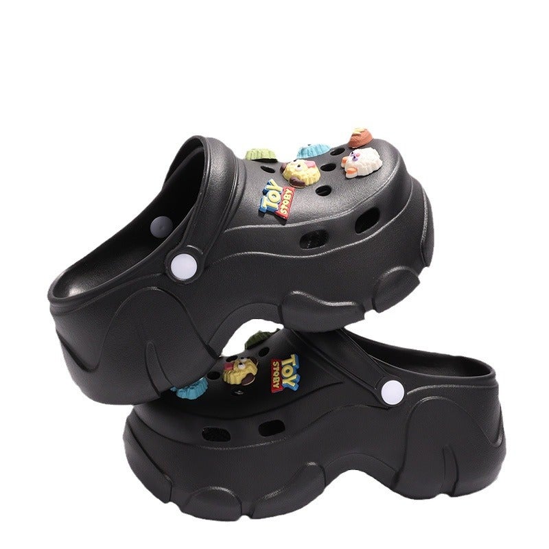 Women's Platform Clog Sandals Summer Breathable Anti-slip Height Increase - Image 2