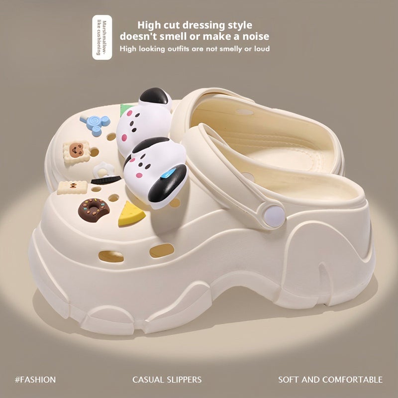 Women's Platform Clog Sandals Summer Breathable Anti-slip Height Increase - Image 1