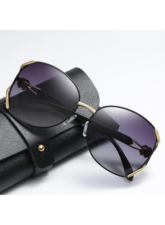 NALANDA Polarized Sunglasses With UV400 HD Lens Metal PC Frame for Women's Glasses For Outdoor Travel Driving Daily Use Etc,Vintage Retro Stylish Design,100% UV Blocking - Image 3