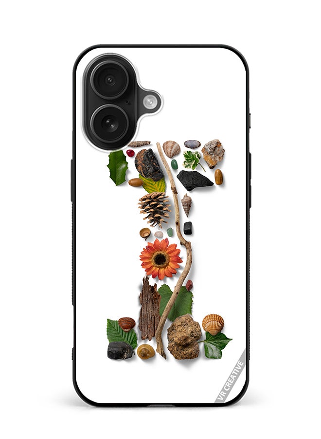 VR CREATIVE Protective Case Cover For Apple iPhone 16 Plus Alphabet I Design Multicolour