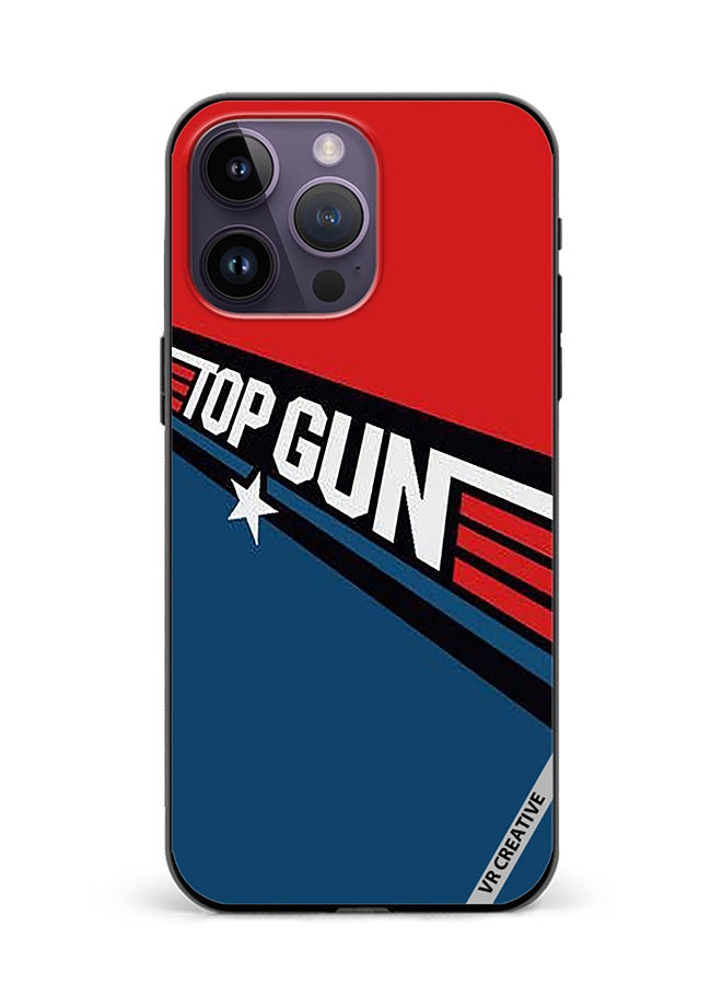 VR CREATIVE Protective Case Cover For Apple iPhone 16 Pro Max Top Gun Theme Design Multicolour