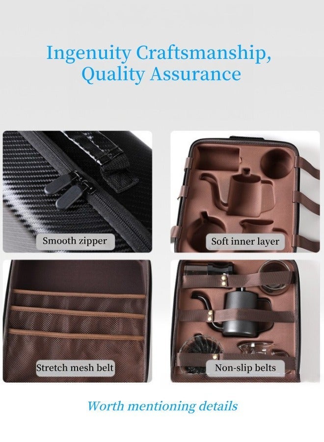 BIG MAX Portable Coffee Kit with Custom Foam Case | V60 Dripper + Upgraded Grinder for Home/Camping, Hand Brewing Coffee Maker Set, Drip Coffee with Coffee Travel Bag - Image 4