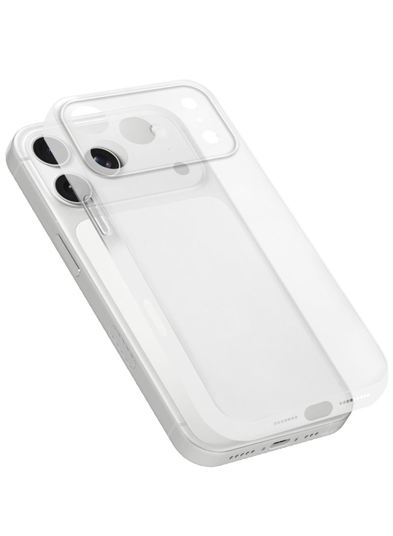 Ultra Thin Case for iPhone 17 Pro Max - 0.3mm Matte Case Cover Air Skin Series Feather-Light Frosted Protective Back Cover - Frosted Clear - Image 1
