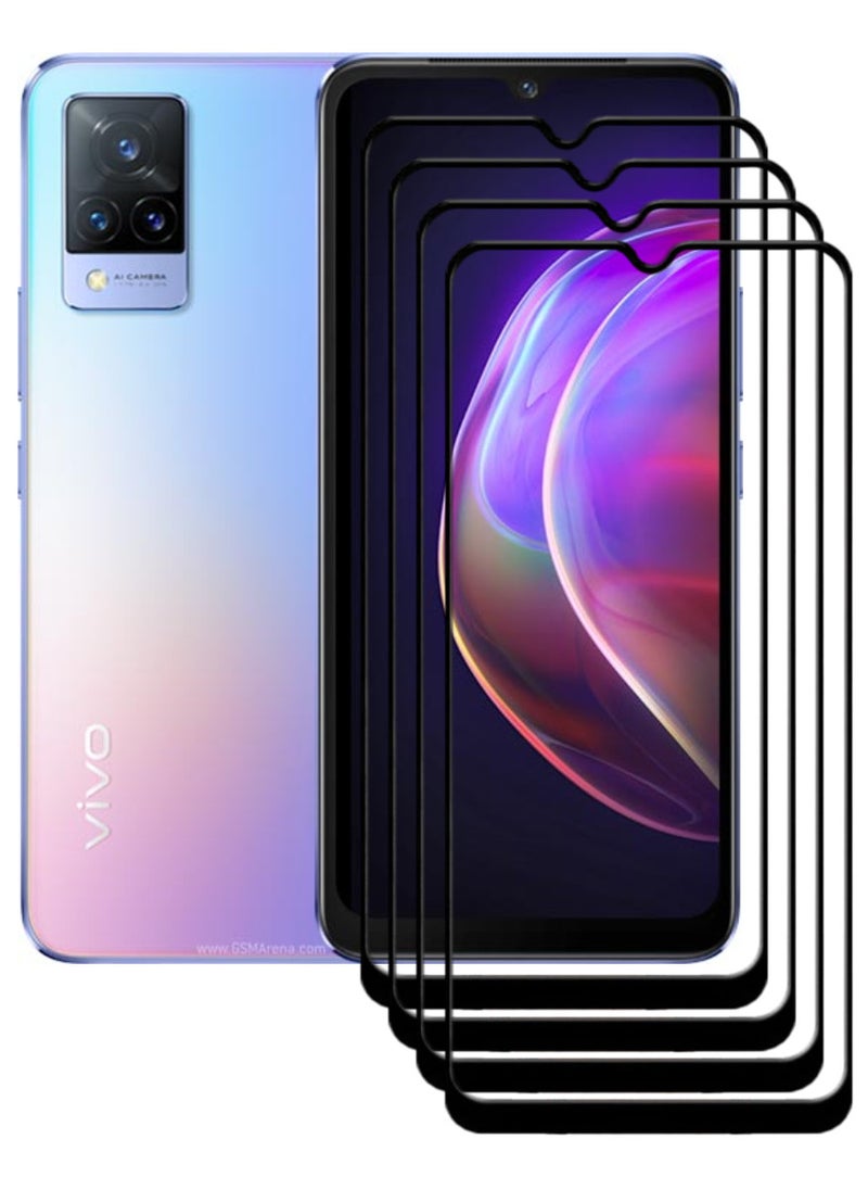 ACLIX 4 Pieces Antistatic ESD Dustproof Premium Quality High Definition Tempered Glass Screen Protector Designed For vivo V21 - Image 1
