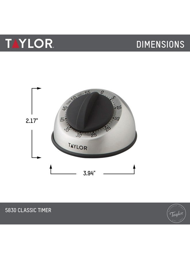 Taylor RA14276 Mechanical Stainless Steel Timer for School, Learning, Projects, and Kitchen Tasks, One Size, Multicolor - Image 2