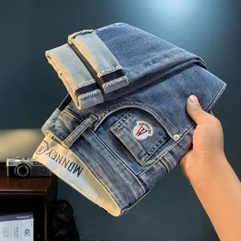 Unisex Classic Denim Jeans Loose Fit Daily Outdoor Wear - Image 3