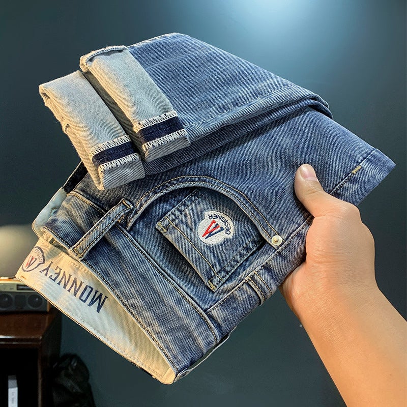 Unisex Classic Denim Jeans Loose Fit Daily Outdoor Wear - Image 1