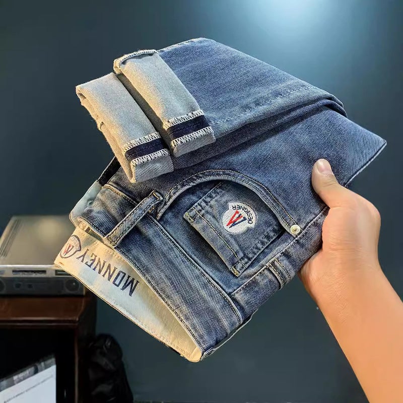 Unisex Classic Denim Jeans Loose Fit Daily Outdoor Wear - Image 2