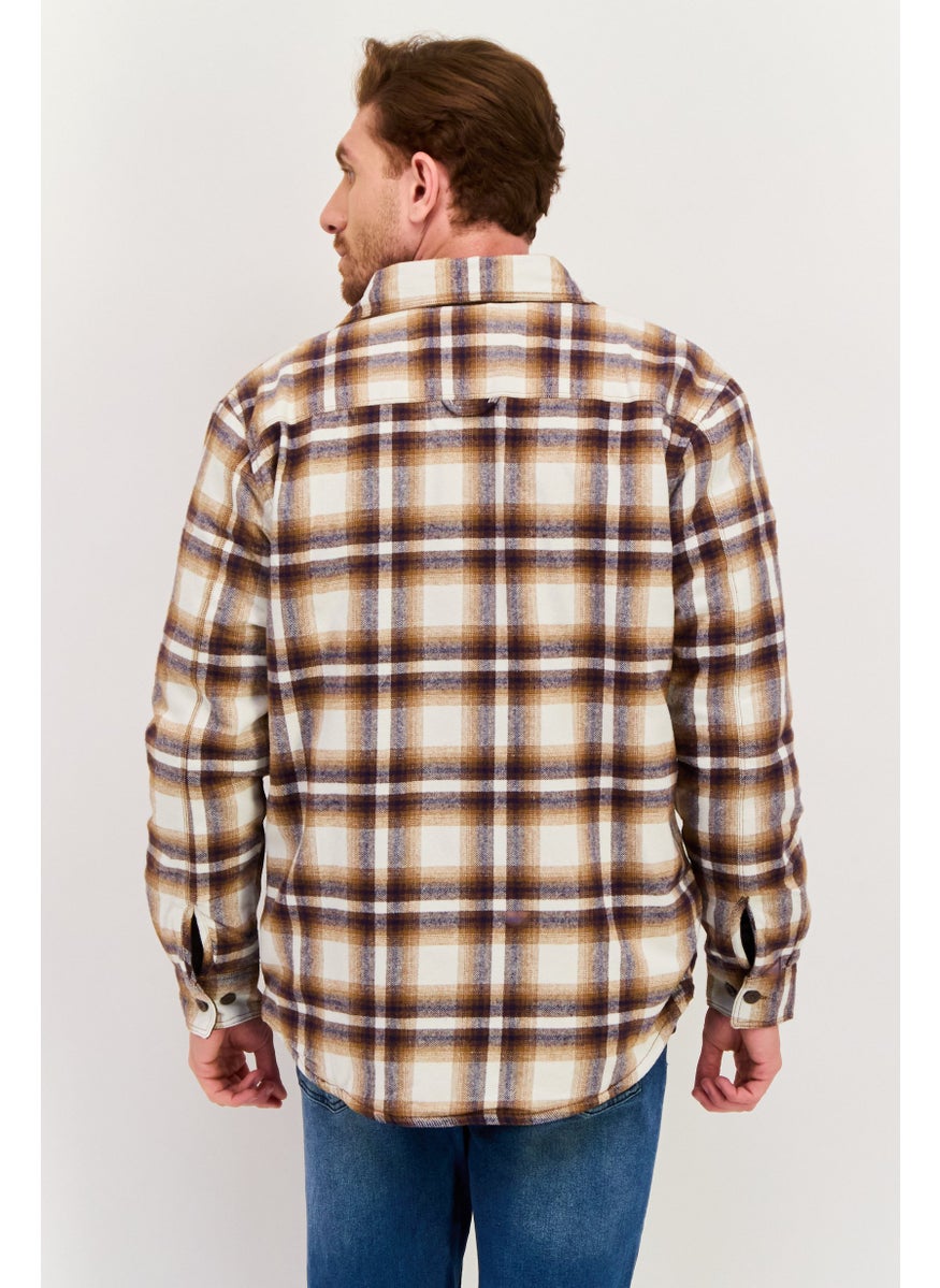Rainforest - Men Plaid jacket Shirt, Brown Combo - Image 1