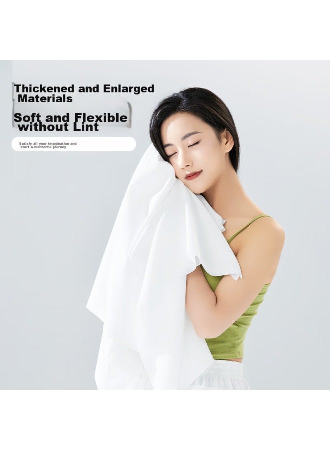 NOLANSEND Nuolansendi Travel Disposable Towel And Bath Towel 2-piece Set, Vacuum Non-compressed Extra Large For Business Trips, Hotels, And Inns, Non-woven Fabric - Image 2
