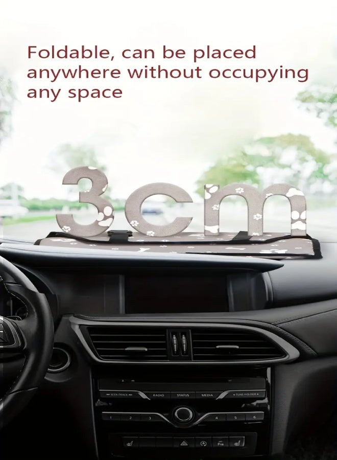 ارواق مقعد معزز للسيارة للكلاب وحامل سفر - حامل حيوانات أليفة أكسفورد قابل للطي مع مقود أمان وأشرطة قابلة للتعديل وتصميم قابل للغسل للقطط والكلاب الصغيرة - أسود - Image 5