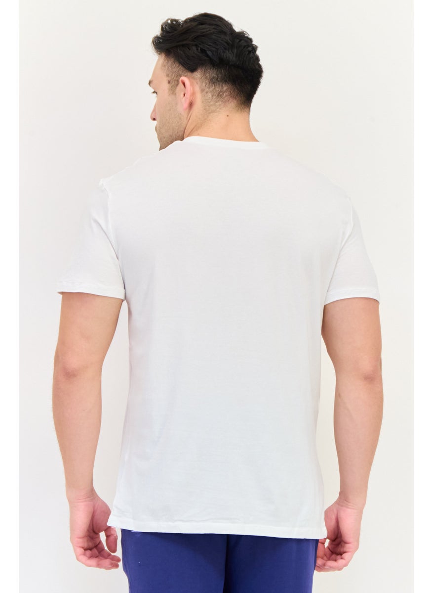 Tommy John Men 2 Pieces Crew Neck Short Sleeve Plain Undershirt, White  - Image 3