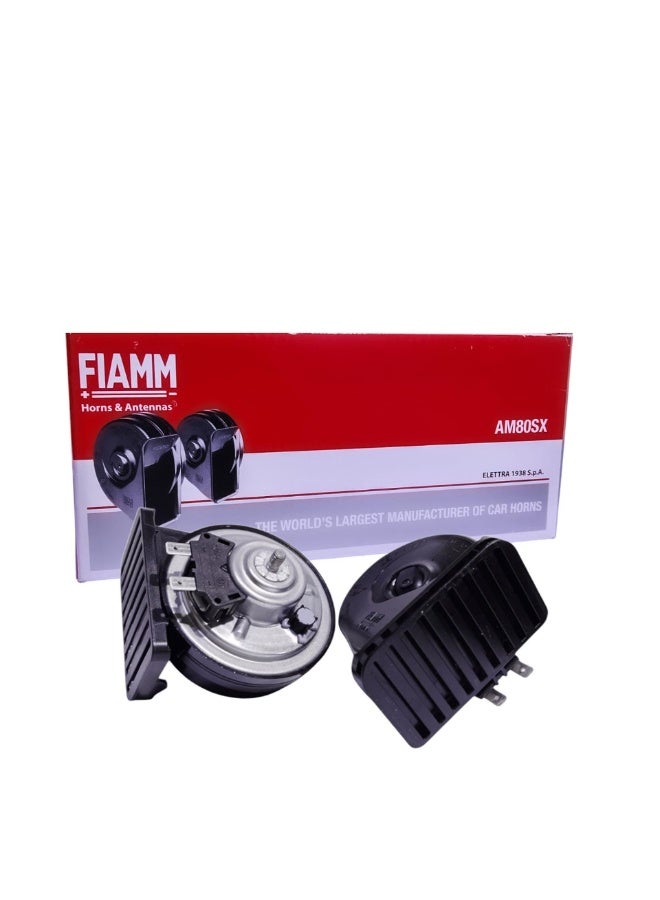 FIAMM Italian Viam 12V Loud Horn Set AM80SX - Image 1