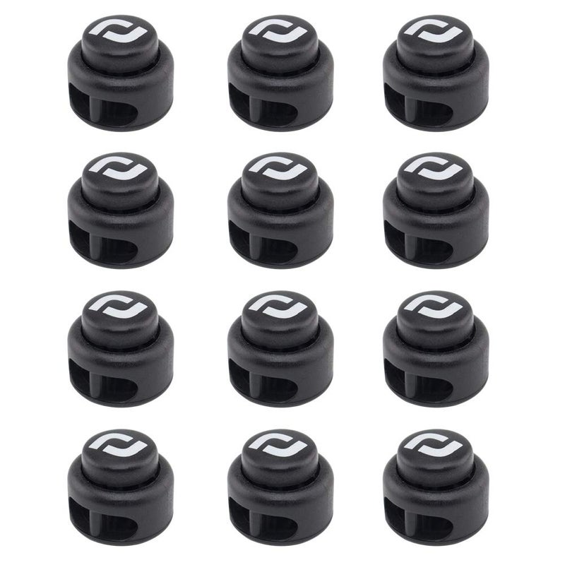 RJ-Sport RJSport Heavy Duty Cord Locks  Double Hole Drawstring Stopper Fastener for No Tie Shoelaces and More 