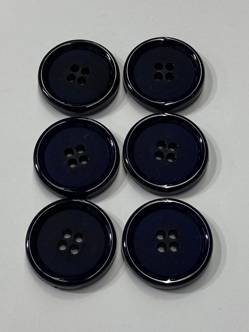 Karan Tuhafiye Karan Haberdashery Coat Jacket Button Italian Button 6 Piece Set Navy Blue 3.5 cm - Image 1