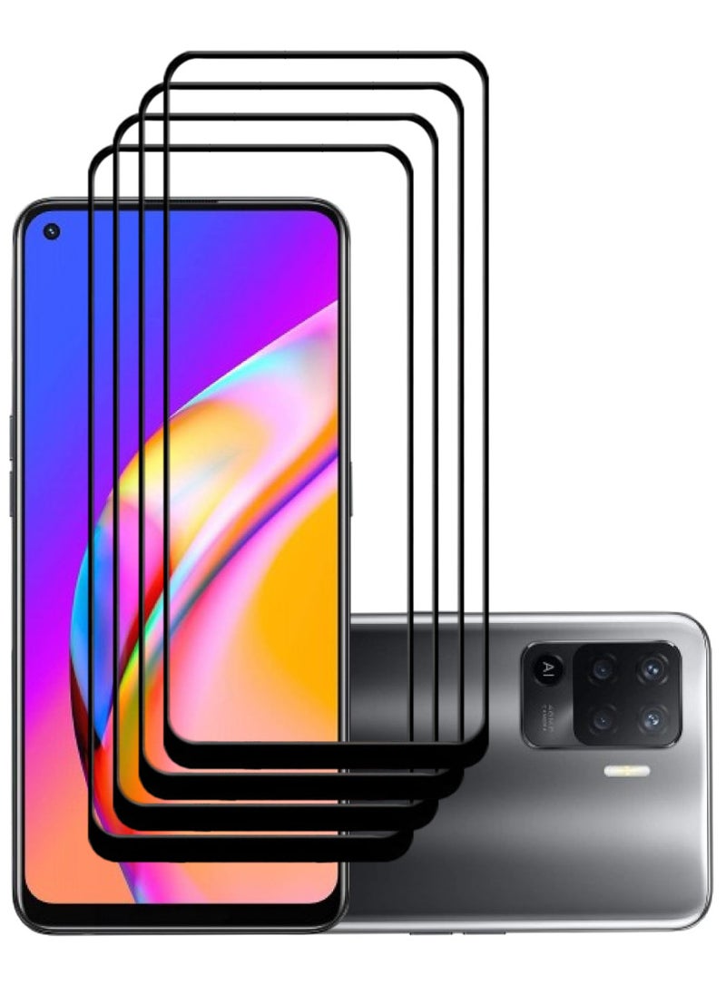 ACLIX 4 Pieces Antistatic ESD Dustproof Premium Quality High Definition Tempered Glass Screen Protector Designed For Oppo A94 - Image 1