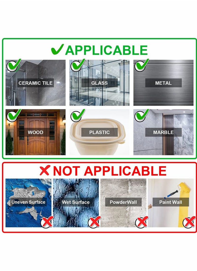 KASTWAVE - 240 PCS Removable Double Sided Adhesive Tape, Reusable Mounting Tape with Storage Box, Wall Tape Strips Transparent Tape for Photo Walls Poster Spring... - Image 1