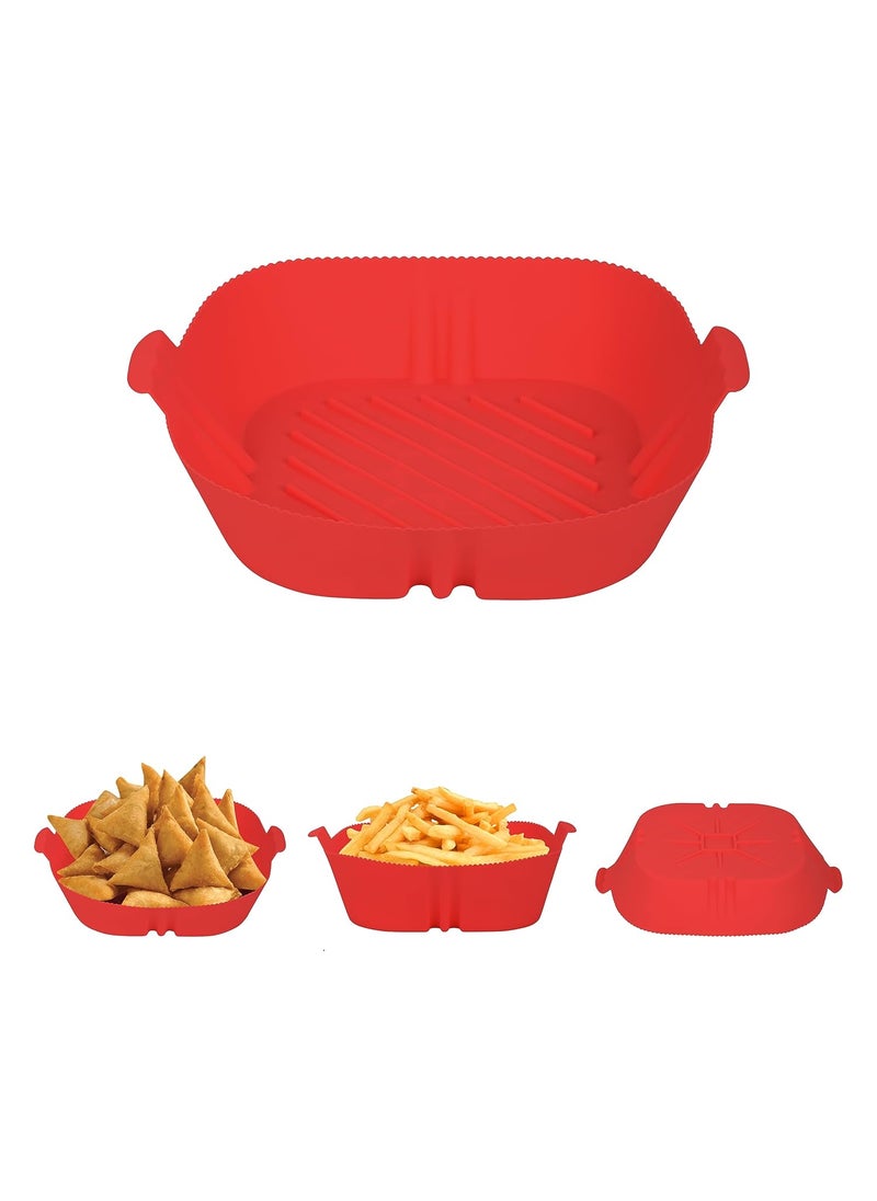 ENGULF ENGULF Reusable Air Fryer Silicone Pot Easy to Clean Heat Resistant Silicone Air Fryer Basket 