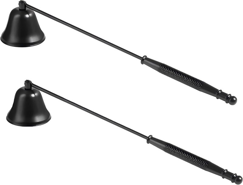 Noneea 2PCS Candle Snuffer, Extinguish Candle Flame Safely with Long Handle Putting Out Fire, Candle Extinguisher Tool - Image 1
