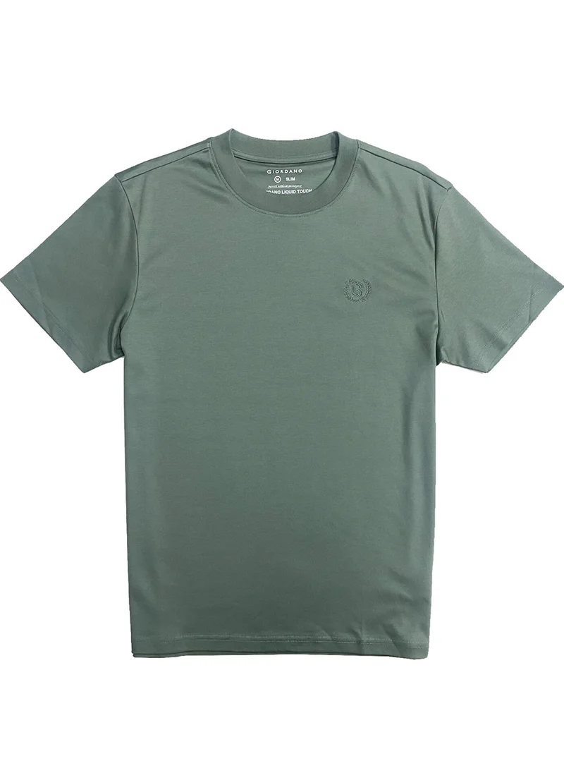 GIORDANO Men's Smart Tee Green