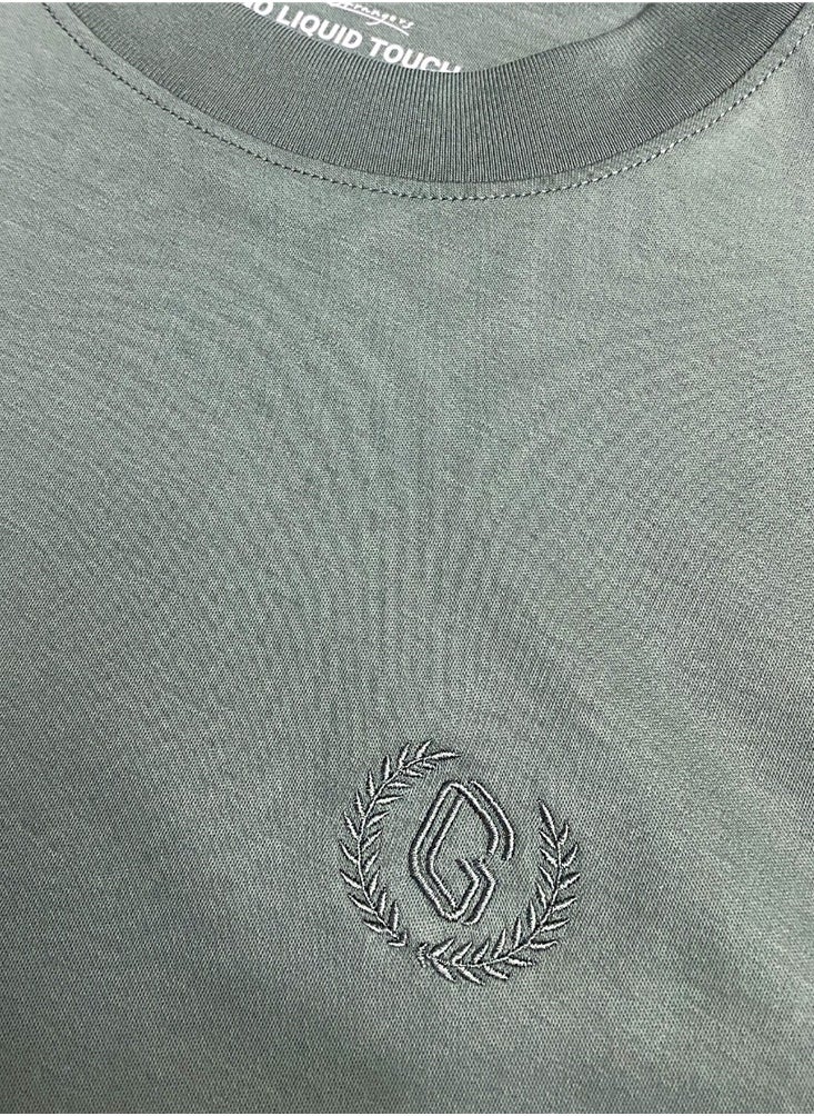 GIORDANO Men's Smart Tee Green  - Image 3