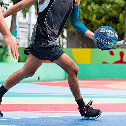 AND1 Xcelerate Rubber Basketball: Game Ready, Regulation Size 7 (29.5”) Streetball, Made for Indoor/Outdoor Basketball Games- Black Camo - Image 3
