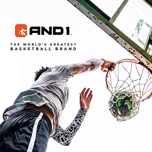 AND1 Xcelerate Rubber Basketball: Game Ready, Regulation Size 7 (29.5”) Streetball, Made for Indoor/Outdoor Basketball Games- Black Camo - Image 5