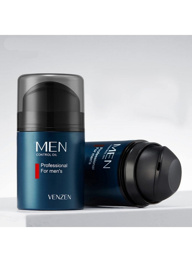 VENZEN Men Control Oil Facial Cleanser Cream Moisturizing Dry Skin Purify Smooth Toner Anti-Acne Anti-Aging 50g/1.76oz - Image 1