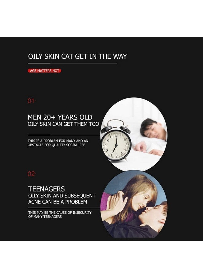 VENZEN Men Control Oil Facial Cleanser Cream Moisturizing Dry Skin Purify Smooth Toner Anti-Acne Anti-Aging 50g/1.76oz - Image 2