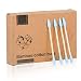Yoseng Natural Bamboo Cotton Swabs, Eco-Friendly & Biodegradable â€“ Comfortable and Soft,Plastic Free Double Ear Sticks for Ears Cleaning and Makeup,Dirt Removal,crafts,painting (Blue-1 Pack of 100) - Image 2