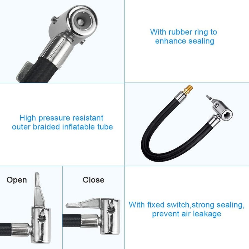 ANTHYTA Tyre Inflator Hose Adapter - Pack of 2 for Car and Motorcycle - Image 3