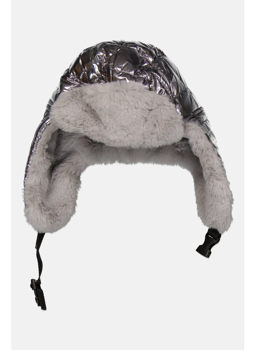 Body Glove - Women Quilted Bomber Hats, Silver - Image 1