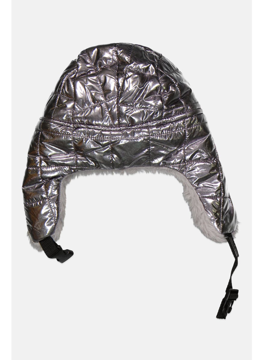 Body Glove - Women Quilted Bomber Hats, Silver - Image 1