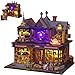 Plustopoy DIY Miniature House Kit Tiny House Model Kit with Openable Door DIY Wooden Dollhouse Miniature Kit for Adults Teens Creative Crafts Book Nook Magic Model Kits Home Decor - Image 2