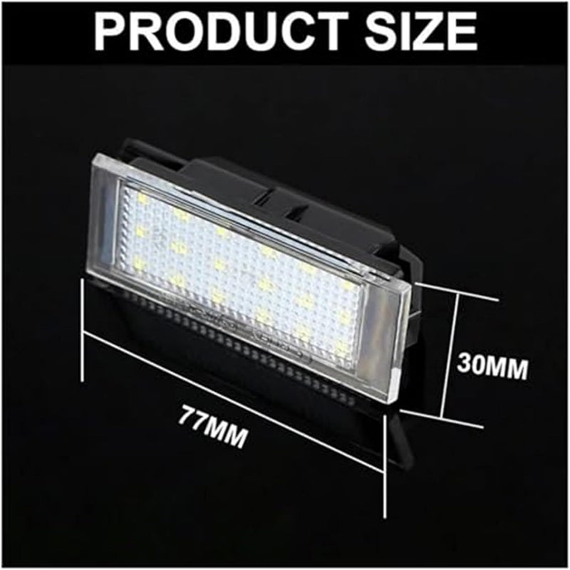 Wivplex 2pcs License Plate Lights for Various Car Models - Image 5