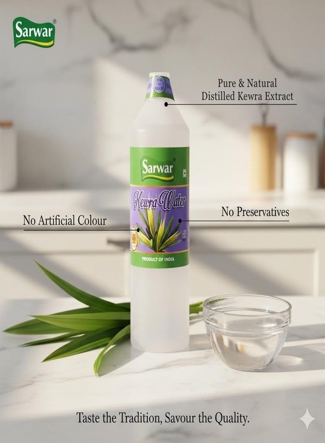 Sarwar Kewra Water (500ml) Pack of 2 | 500ml each| Water for cooking, biryani, rice dishes, desserts| for Fragrance| Mughlai cuisine flavoring| Desi cooking essence| Natural food flavoring| Organic| Non-alcoholic food essence| Aromatic food water - Image 2