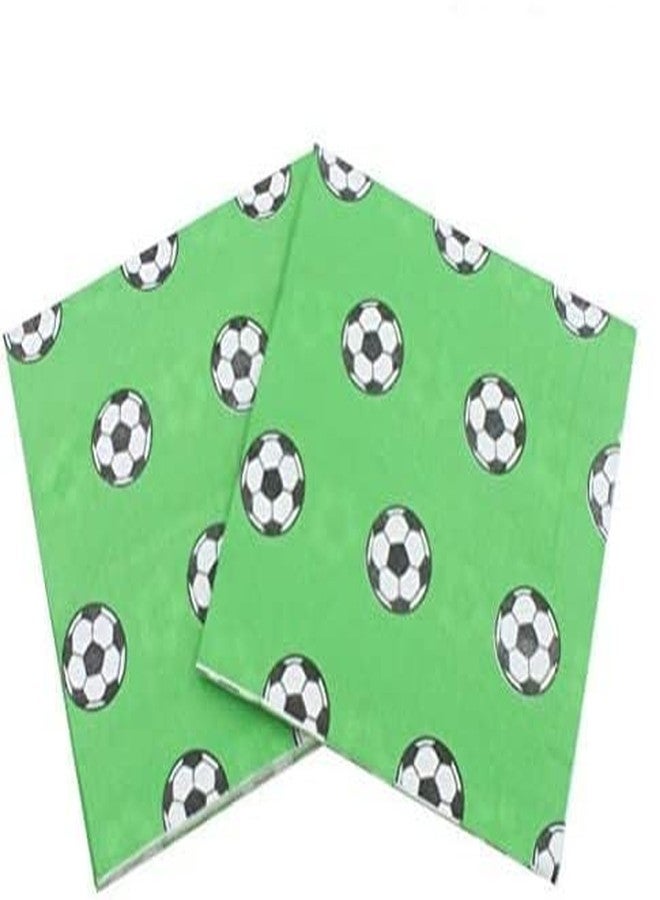 FRECI 100pcs Football Paper Napkin Party Napkin Soccer Theme Party Supplies - Image 1