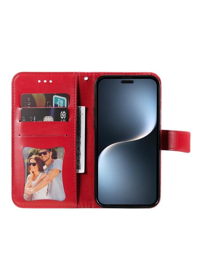 S-TOP Case For Honor Magic7 Pro Seven-petal Flowers Embossing Leather Phone Case - Image 4