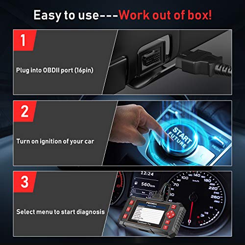 FOXWELL Car Scanner NT604 Elite OBD2 Scanner ABS SRS Transmission, Check Engine Code Reader for Cars and Trucks, Diagnostic Scan Tool with SRS Airbag, Automotive Diagnostic Tool with Live Data - Image 2