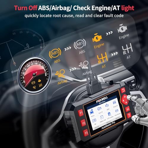 FOXWELL Car Scanner NT604 Elite OBD2 Scanner ABS SRS Transmission, Check Engine Code Reader for Cars and Trucks, Diagnostic Scan Tool with SRS Airbag, Automotive Diagnostic Tool with Live Data - Image 4