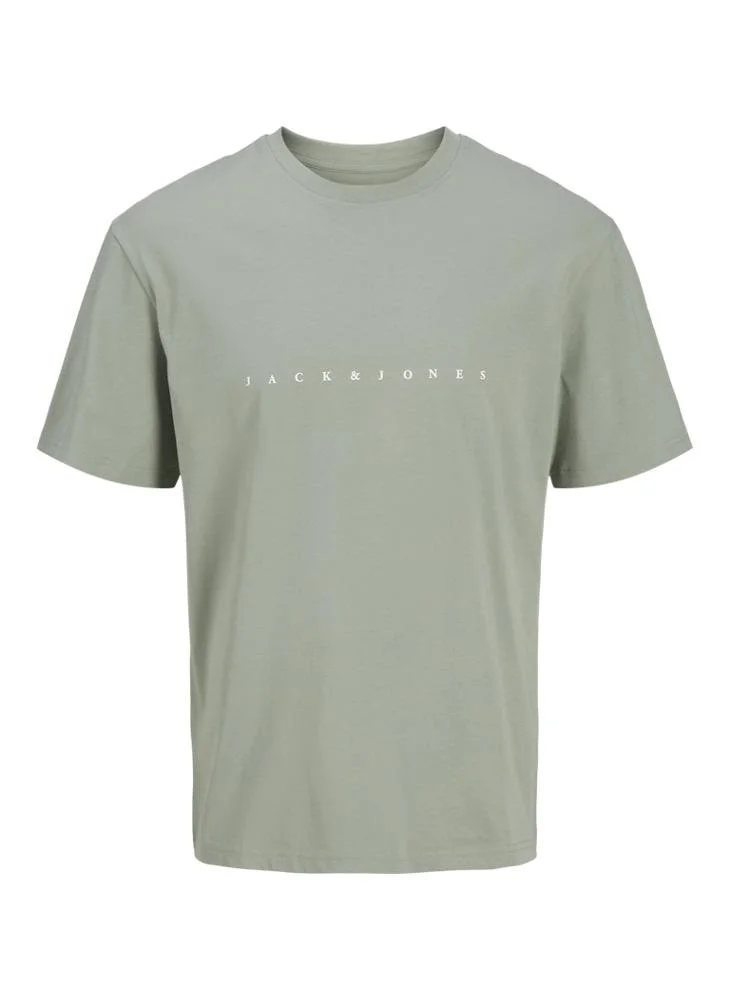 JACK & JONES Plus Size Logo Crew Neck T-Shirt