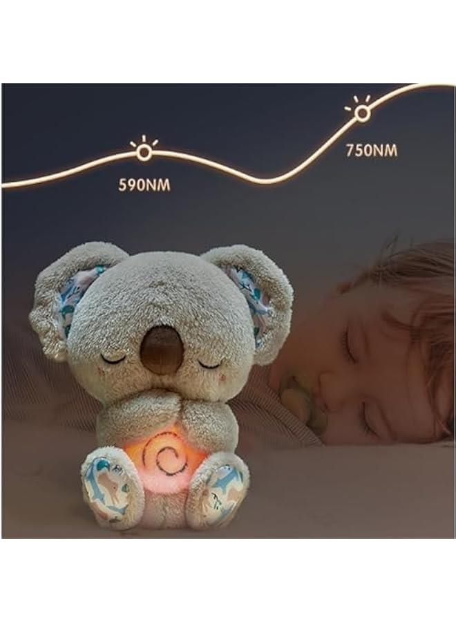 Relief Koala Breathing Stuffed Toy, Anxiety Relief Plush Breathing Animal, Sleeping Koala Plush Breathing with Musical Lights & Rhythmic Breathing Motion (A-Koala) - Image 4