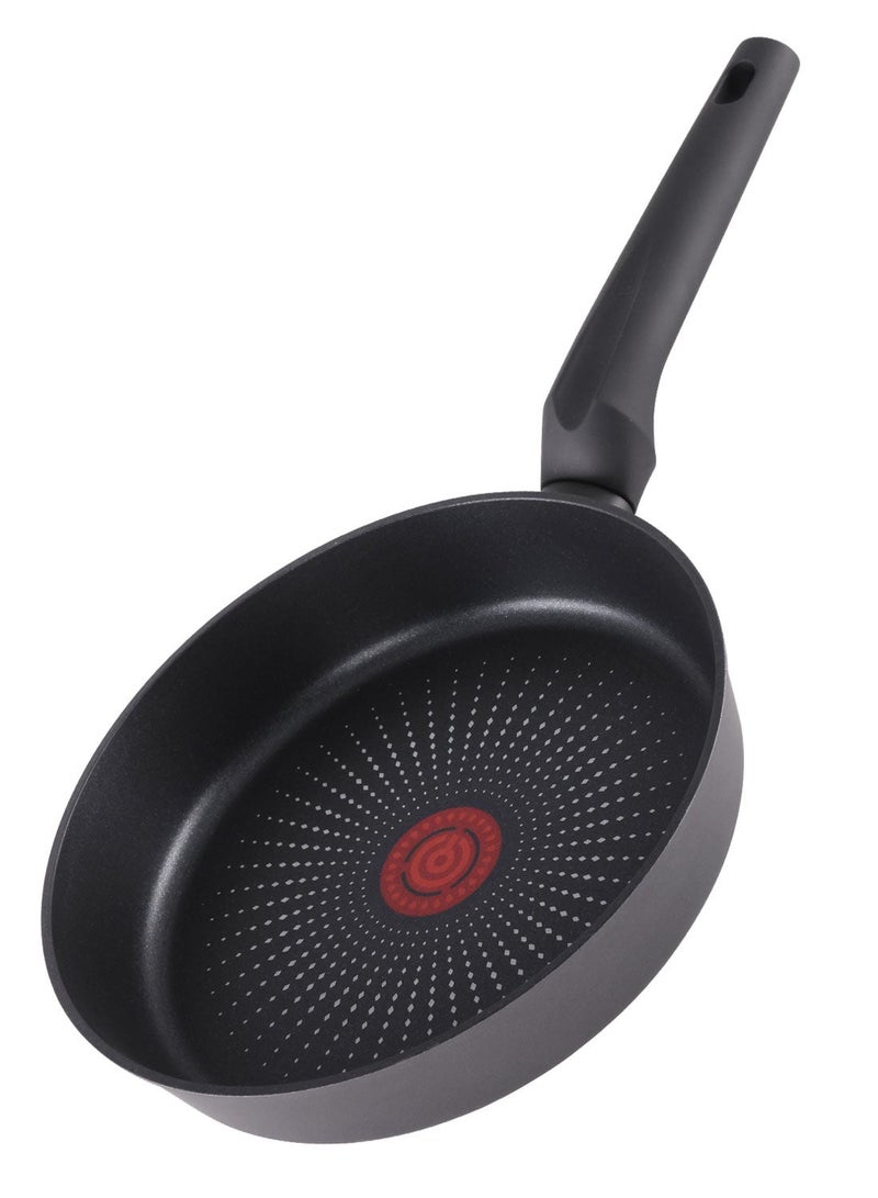 ايست من نون 24 cm Aluminum Non-Stick Frypan, Ergonomic Handle, Dishwasher Safe, Suitable for Gas, Electric, and Ceramic Stoves, PTFE/PFOA-Free - Black - Image 1