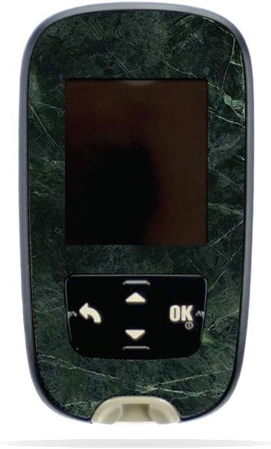 MightySkins Skin Compatible with Accu-Chek Guide - Green Marble | Protective, Durable, and Unique Vinyl Decal wrap Cover | Easy to Apply, Remove, and Change Styles | Made in The USA