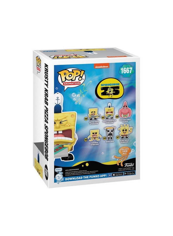 Funko POP! TV: Spongebob Squarepants 25th Anniversary - Spongebob Squarepants with Pizza -Collectable Vinyl Figure - Gift Idea - Official Merchandise - for Kids & Adults - TV Fans - Image 3